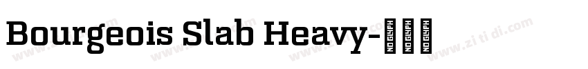 Bourgeois Slab Heavy字体转换